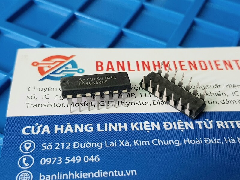 Cd4069ube cd4069be cd4069 ic số dip-14