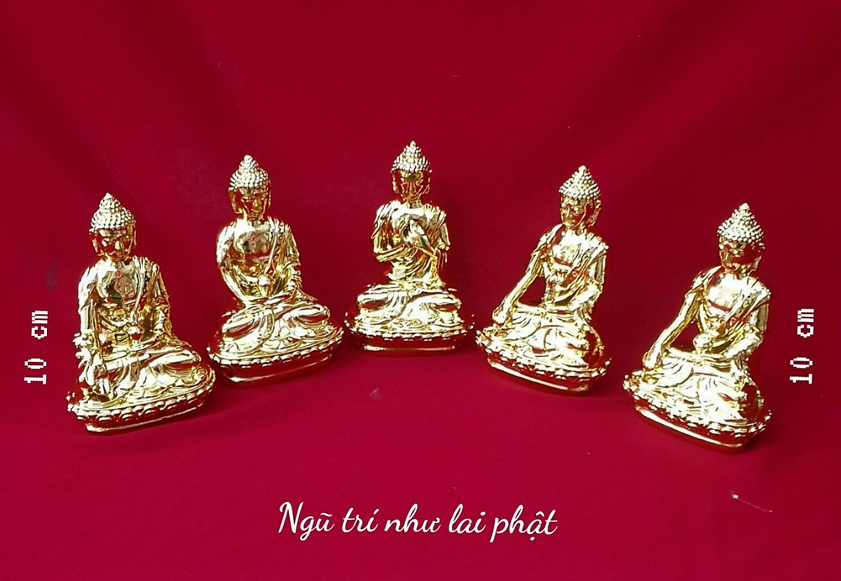 [HCM]bộ tượng ngũ trí như lai phật