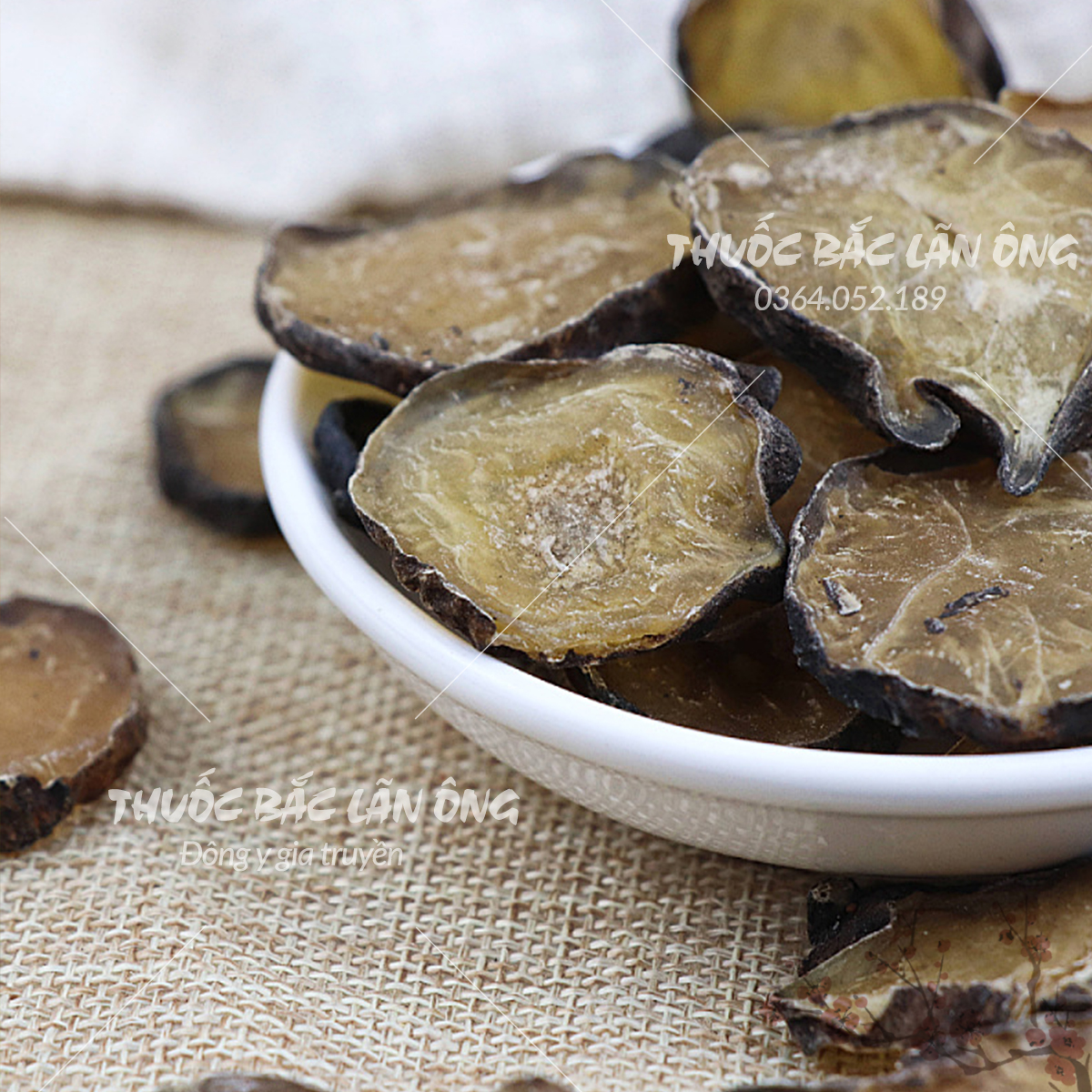 Hắc phụ tử 100g khô, sạch, thơm - Lãn Ông