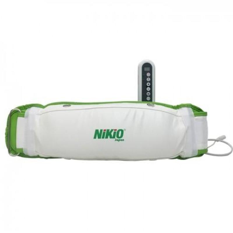 Máy Massage Giảm Mỡ Bụng Rung Và Nóng Nikio NK-168 (Trắng Xanh)
