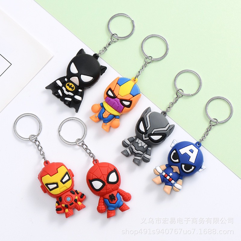 Móc khóa biệt đội Avengers siêu anh hùng Marvel