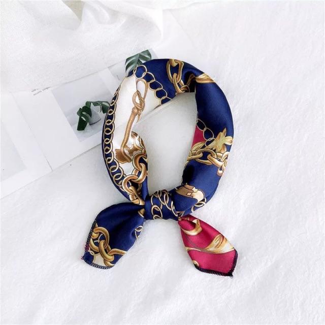 Khăn turban vải satin - Khăn vuông size 50x50cm