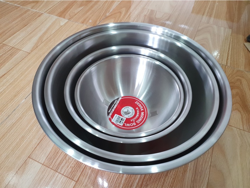 Thau Trộn Inox Zebra - Size 18cm-30cm