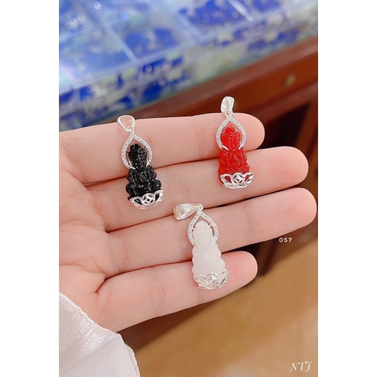 Mặt phật bọc bạc ta size nhỏ cho bé yêu