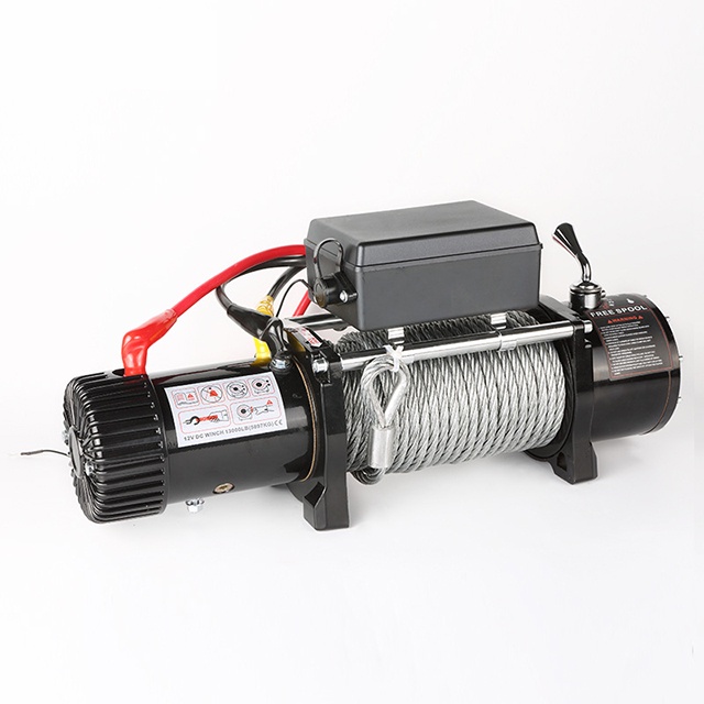 Máy tời điện 12V/24V 12000lbs , thiết bị nâng hạ (có điều khiển từ xa )