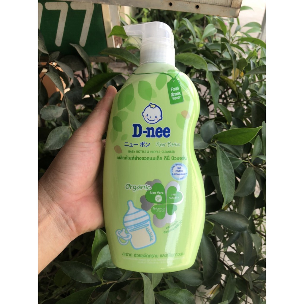 Nước Rửa Bình Sữa, Súc Bình Sữa Dnee Thái Lan Organic (dạng chai & túi xanh lá)