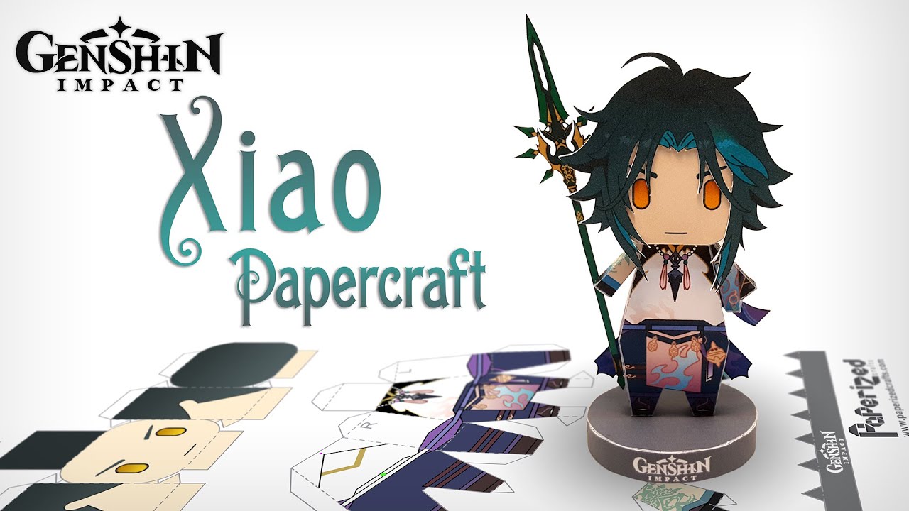 Mô Hình Giấy Venti Chibi Game Genshin Impact