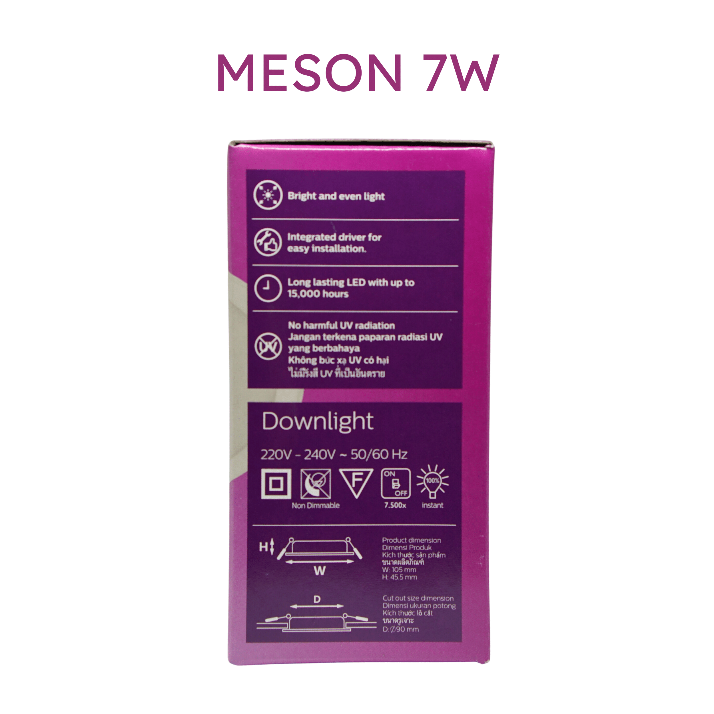 Đèn Downlight 59445 Meson lỗ cắt 90 7W Philips