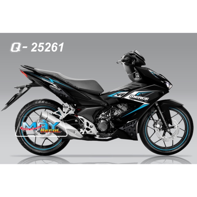 Tem rời Winner X Phối Chỉ Xanh Xe Đen Bóng + Nhám|Mẫu mã đa dạng|Chi tiết sắc nét|Nhận làm Tem rời theo Yêu Cầu