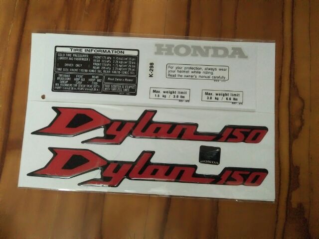 Bộ tem nổi Dylan 150 màu đỏ hàng nhập Thái Lan