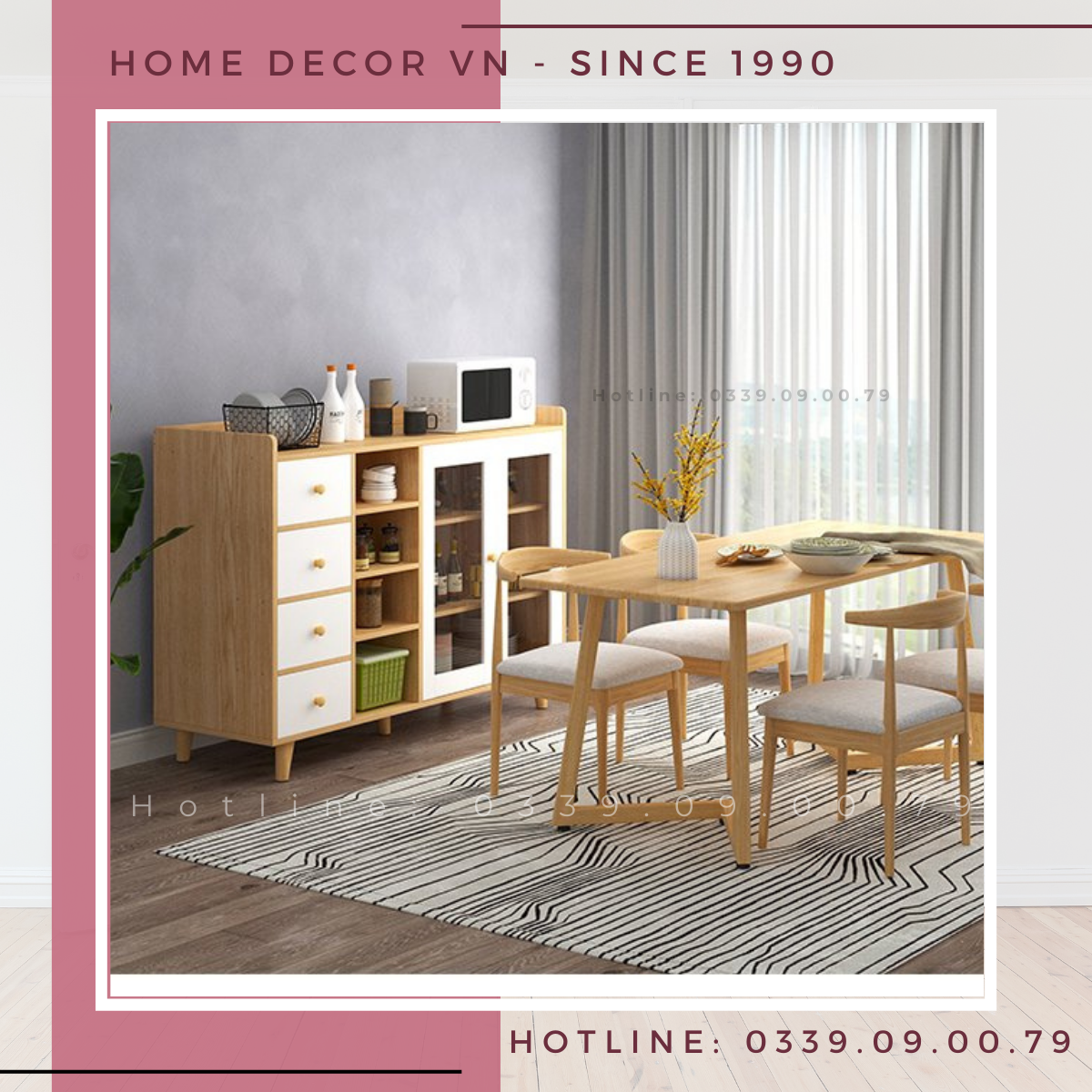 Kệ Nhà Bếp Gỗ Đẹp KVS903