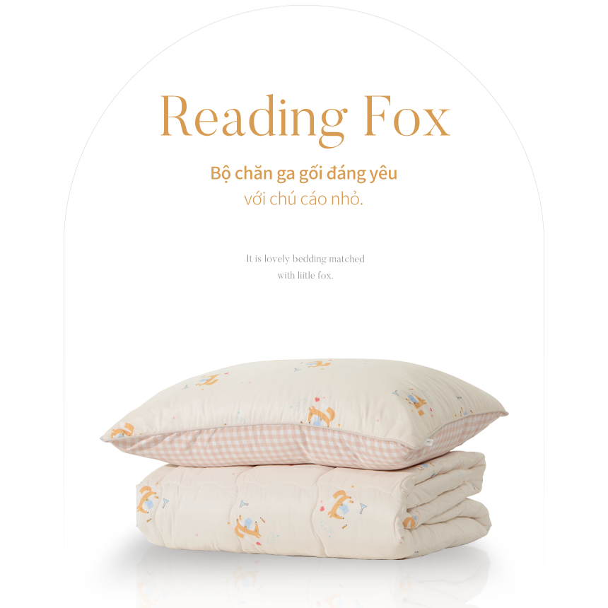 Arize quilted quilt polyester microfiber reading Fox blanket 1.5x2m