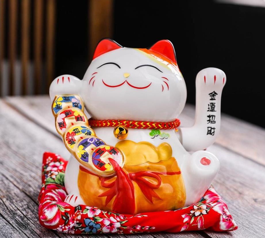 Mèo thần tài vẫy tay 16cm