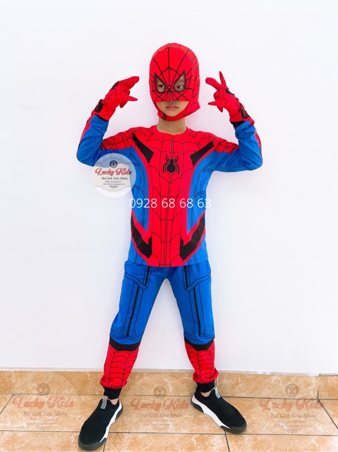 Quần áo siêu nhân nhện -Đồ siêu nhân spiderman Samkids