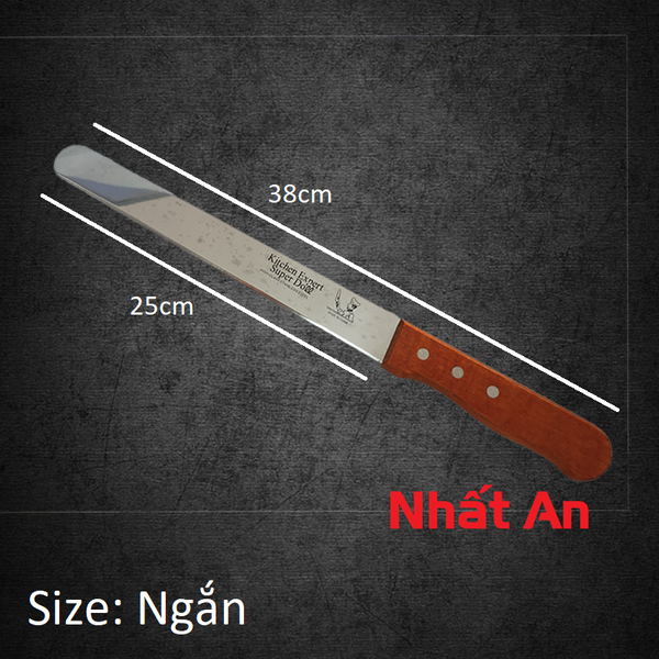 [HCM]DAO CẮT BÁNH KHÔNG RĂNG CƯA CÁN GỖ 10"