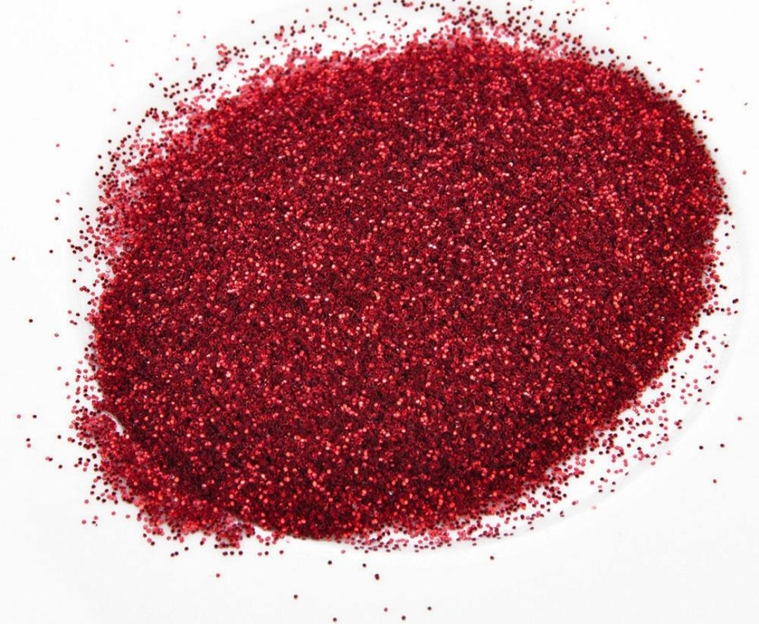 500g bột kim tuyến trang trí màu đỏ