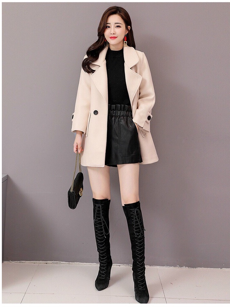 Áo khoác dạ phom dài phối nút cổ vest cực sang beyeushop - by4568