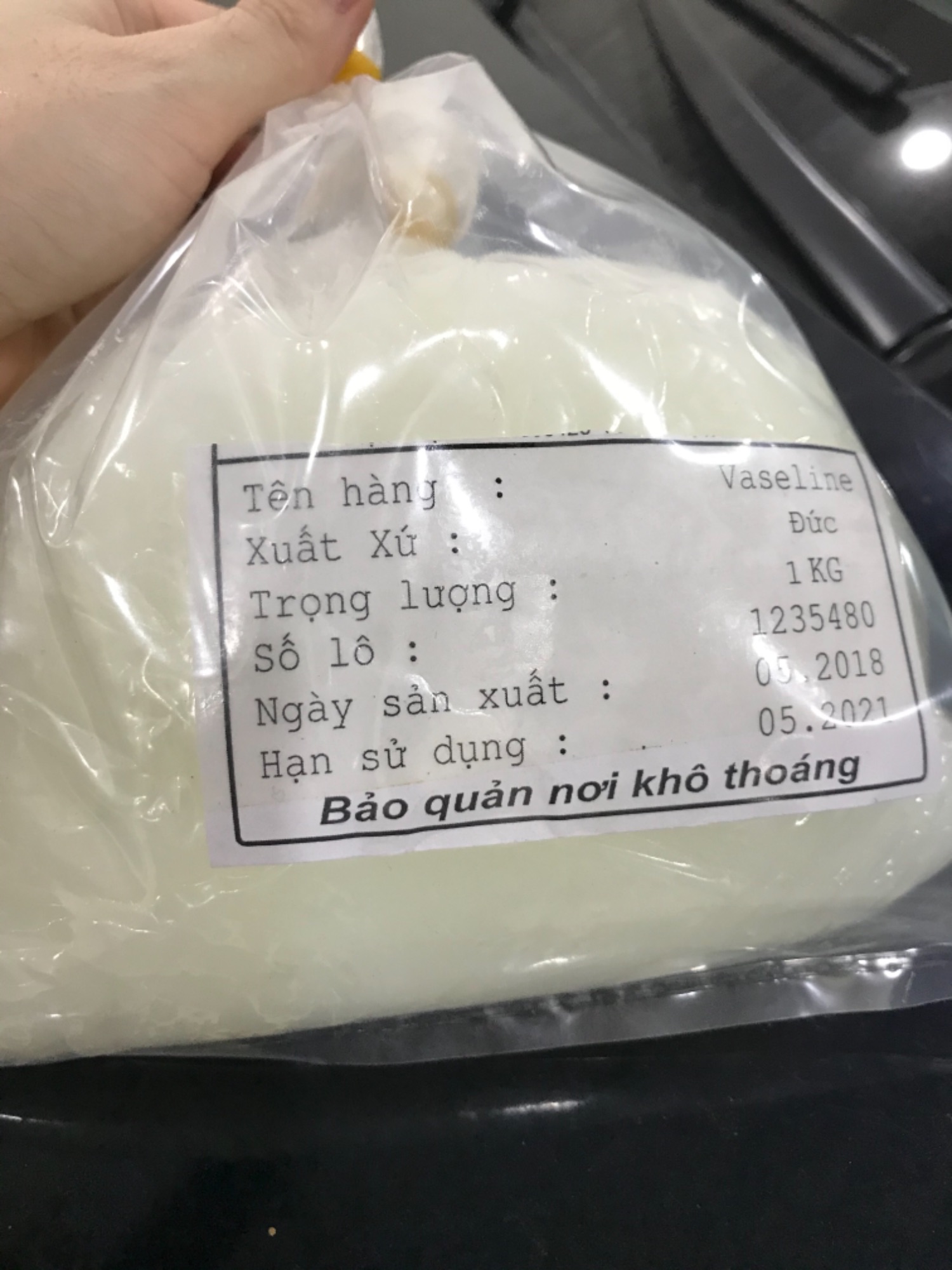 Vaseline lọ 1kg nguyên chất vaselin vazolin