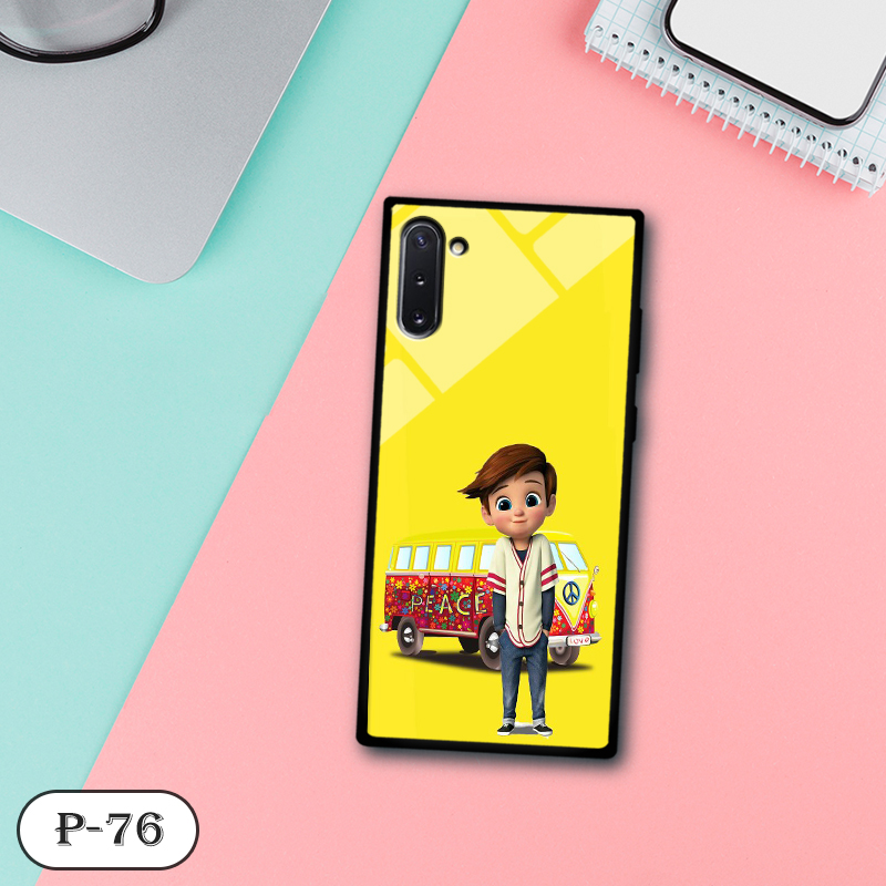 Ốp lưng kính 3D cute Samsung Note 10