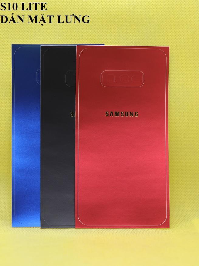 Miếng Dán Lưng Samsung Galaxy S10e Dán Lưng Dẻo Skin Màu