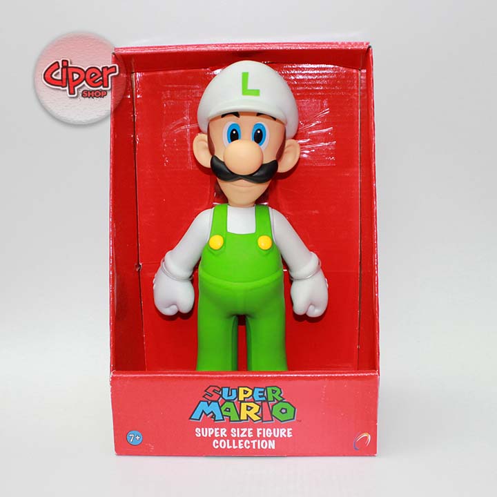 [Bị ố vàng màu trắng] Mô hình Luigi Mũ Trắng  - Mô hình Mario