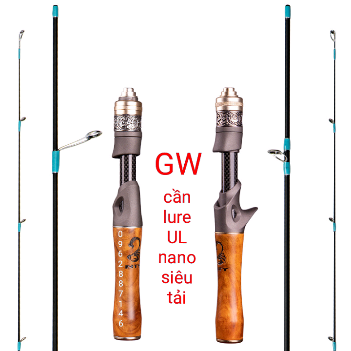Cần câu lure GWW UL catbon nano bản cao cấp đẹp