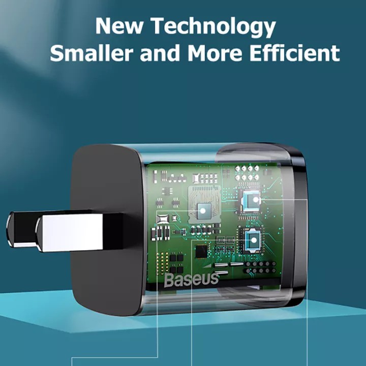 Củ Sạc Nhanh 20W BASEUS MINI USB C to Type C PD For iPhone 11/12 Prm/8plus...