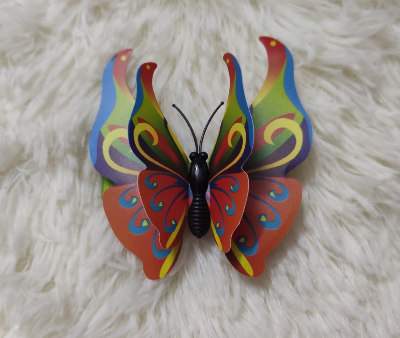 Kẹp handmade bướm nổi 2 lớp 3D