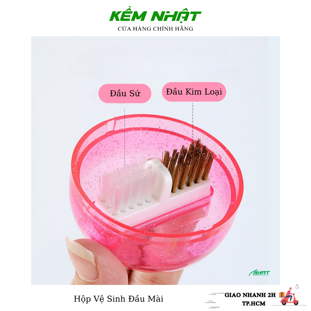 Hộp Vệ Sinh Đầu Mài Móng ( Màu Ngẫu Nhiên ) - Dụng Cụ Dân Làm Móng