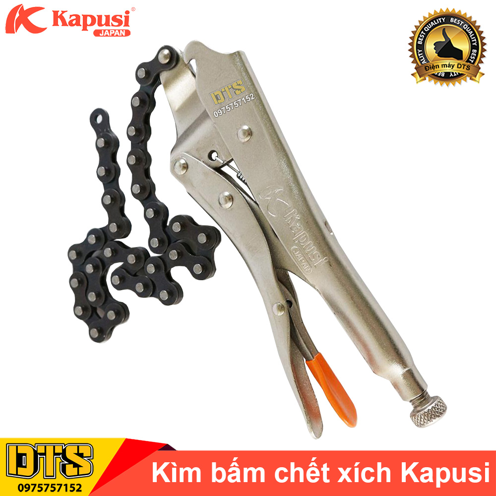 Kìm chết xích, kìm bấm xích Kapusi JAPAN 18 inch/ 350mm, thép cứng CrV