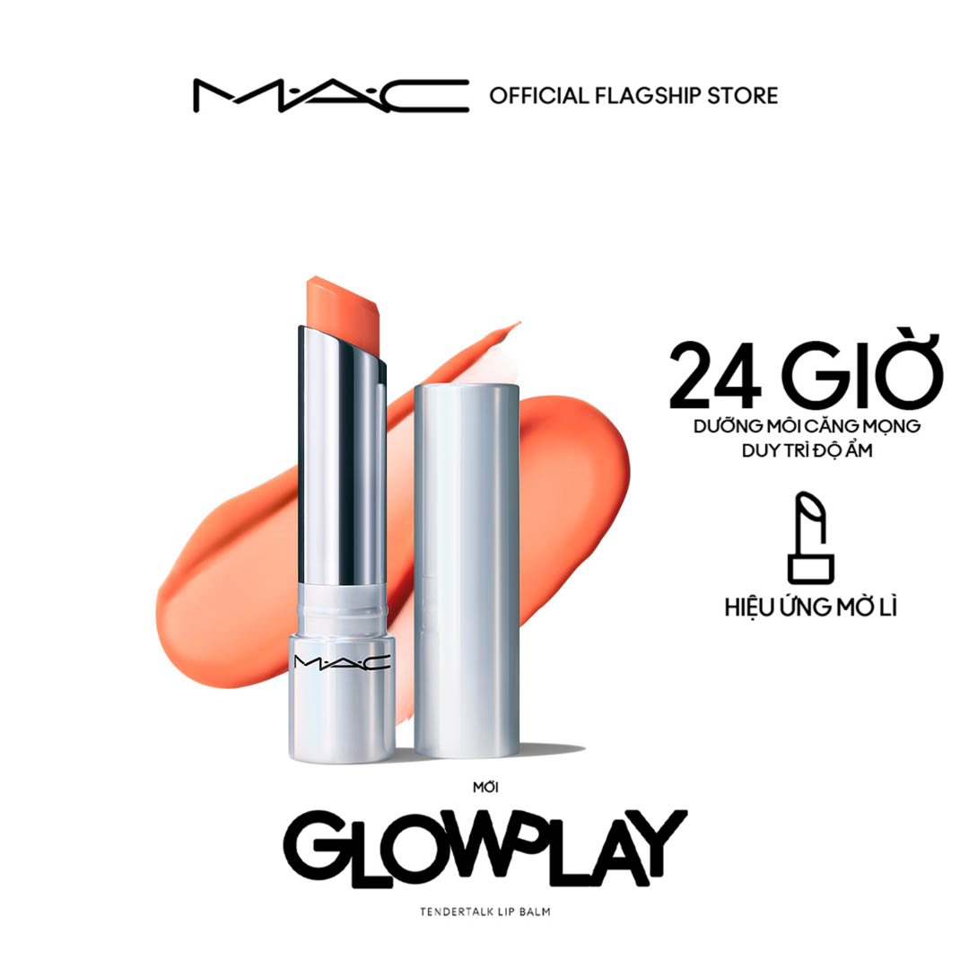Son dưỡng có màu MAC Glow Play Tendertalk Lip Balm | Dưỡng ẩm với công nghệ đổi màu theo độ pH