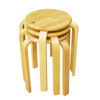 Ghế tròn, chân dẹp, TN Mina Shop Q12_Gỗ Đức Thành - 31061, màu tự nhiên thumbnail