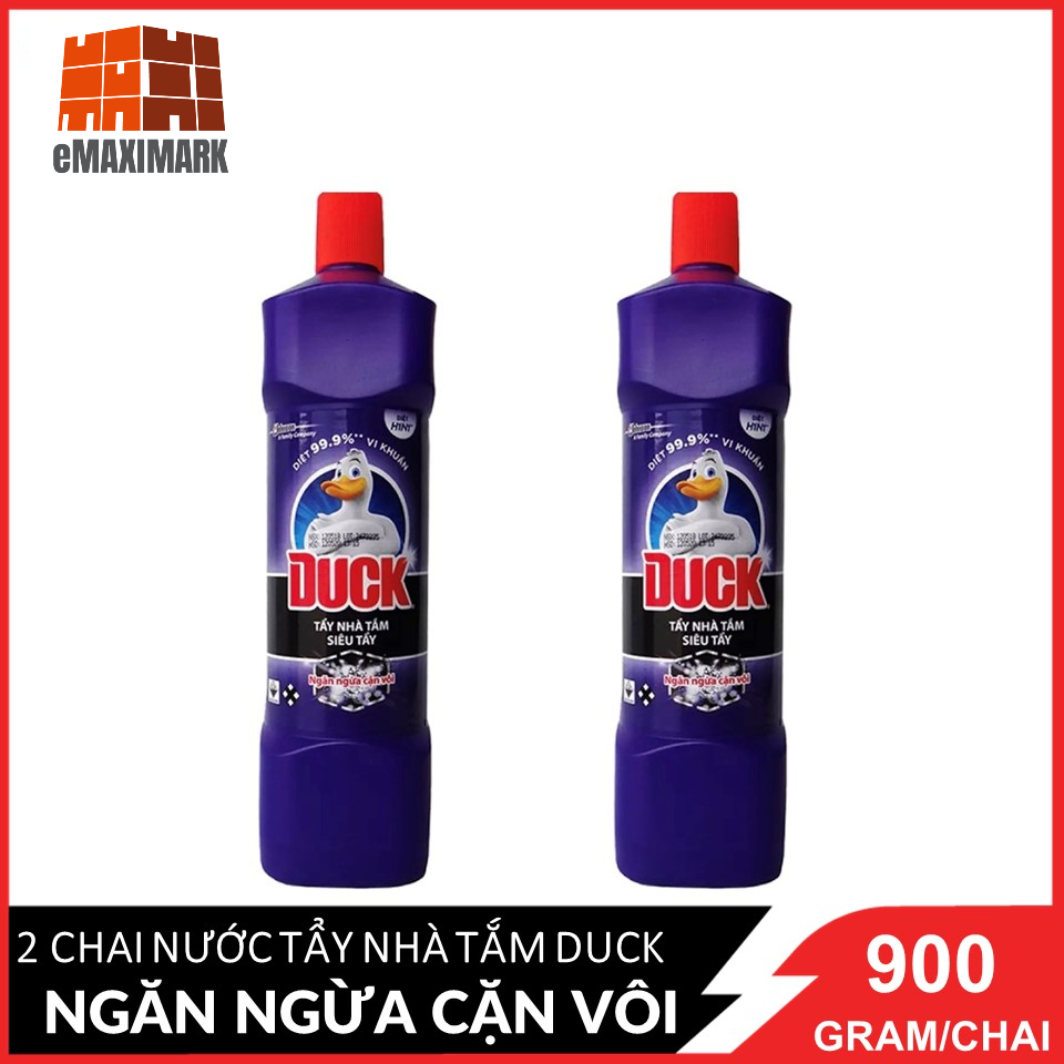 [HCM] Combo 2 Nước Tẩy Nhà Tắm Duck Siêu Tẩy Ngăn Ngừa Cặn Vôi Chai 900ML