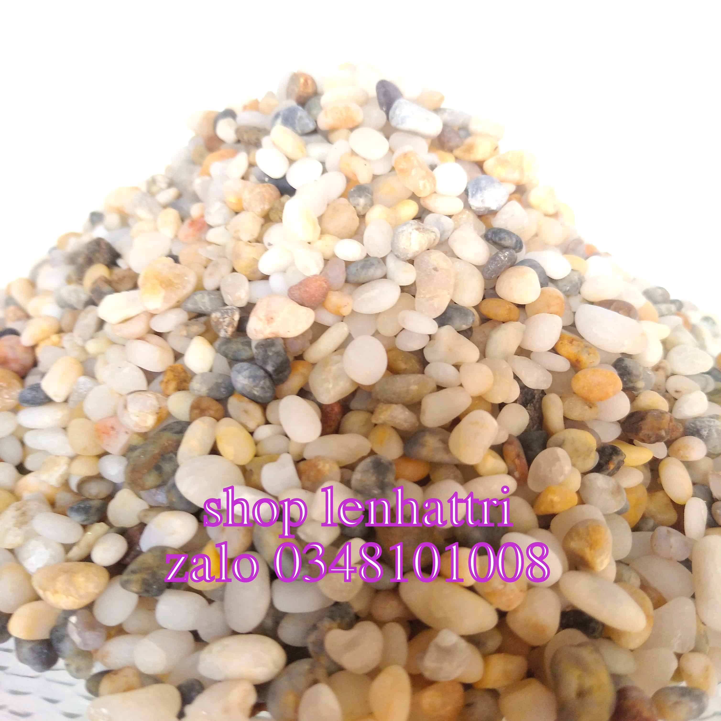 Sỏi biển trang trí tiểu cảnh bể cá sân vườn 1kg
