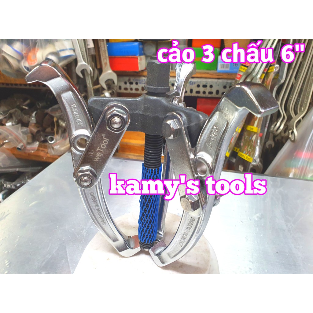 Cảo 3 chấu 6 inch 150mm 5 inch 125mm chrome vanadium cao cấp vam 3 chấu