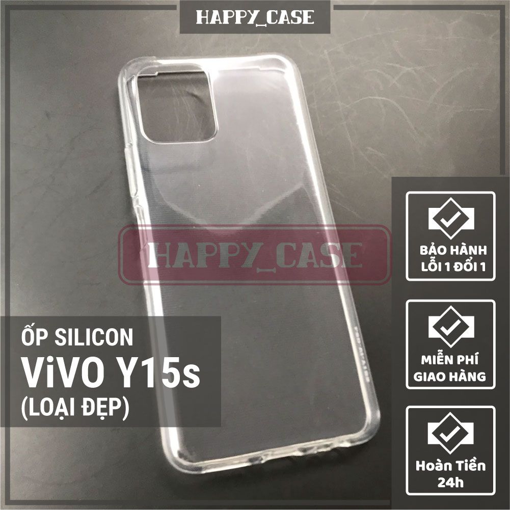 Ốp Điện Thoại Vivo Y15s Thin Transparent Silicon