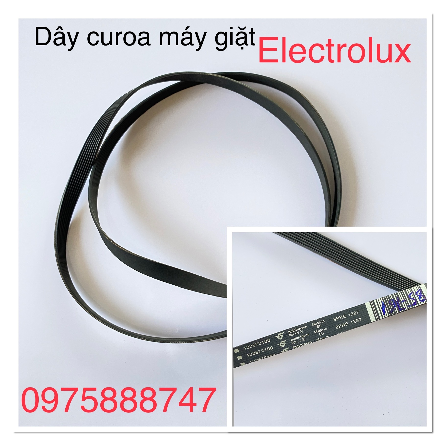 Dây curoa máy giặt samsung 1270/beko 1171/electroux1287