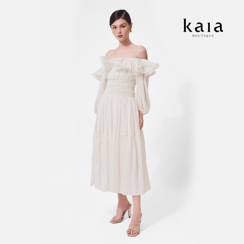 Đầm maxi xoè bẹt vai - misty off-shoulder dress