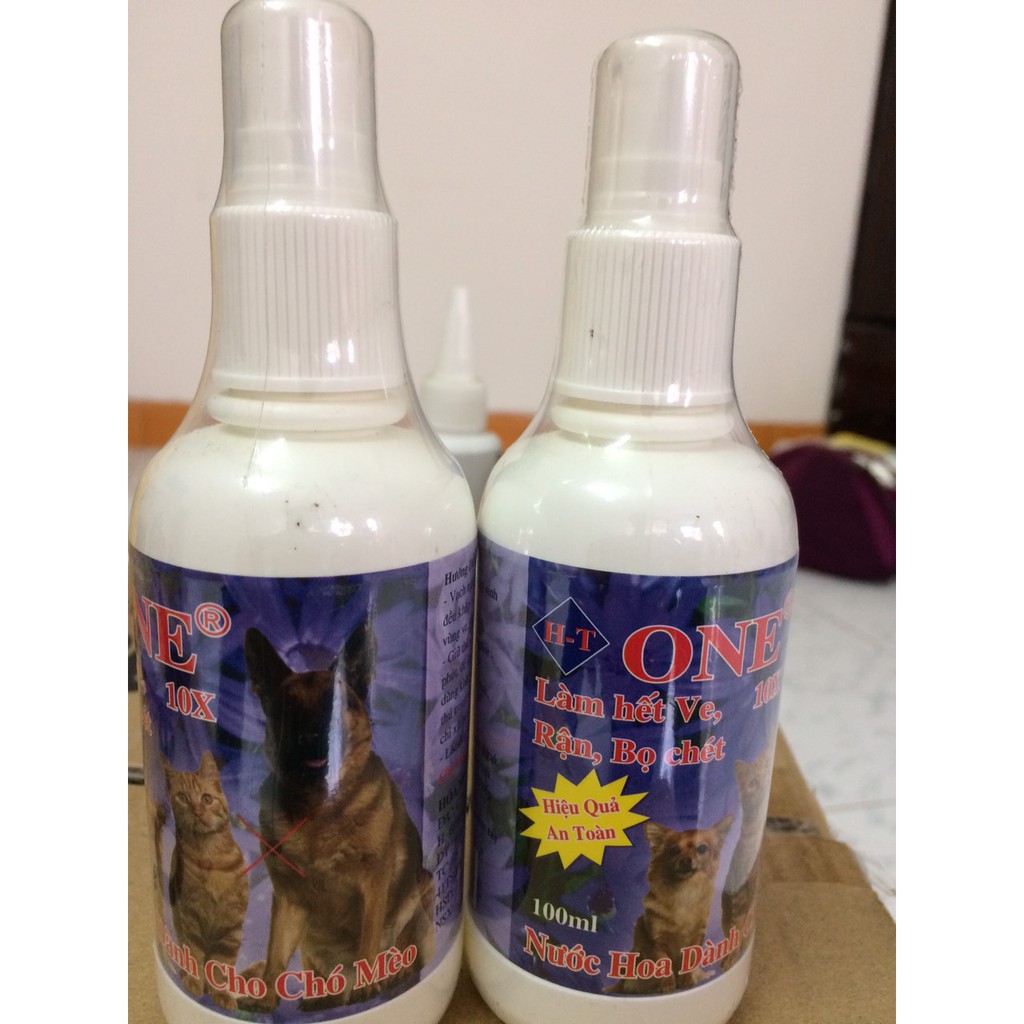 Thuốc xịt ve, rận, bọ chét chó mèo hiệu One
