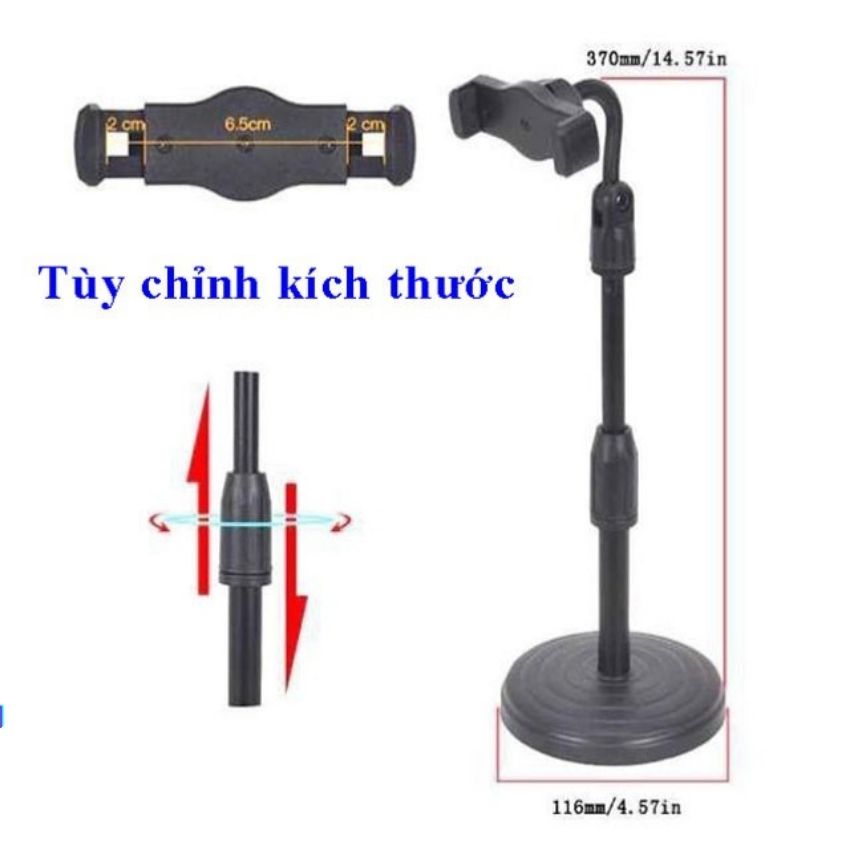 Giá Đỡ Điện Thoại Để Bàn Dùng Cho Livestream, Xem Phim, Chụp Ảnh Chống Rung, Học Online, Quay Tiktok ... HUNGZADUNG_HUTABI