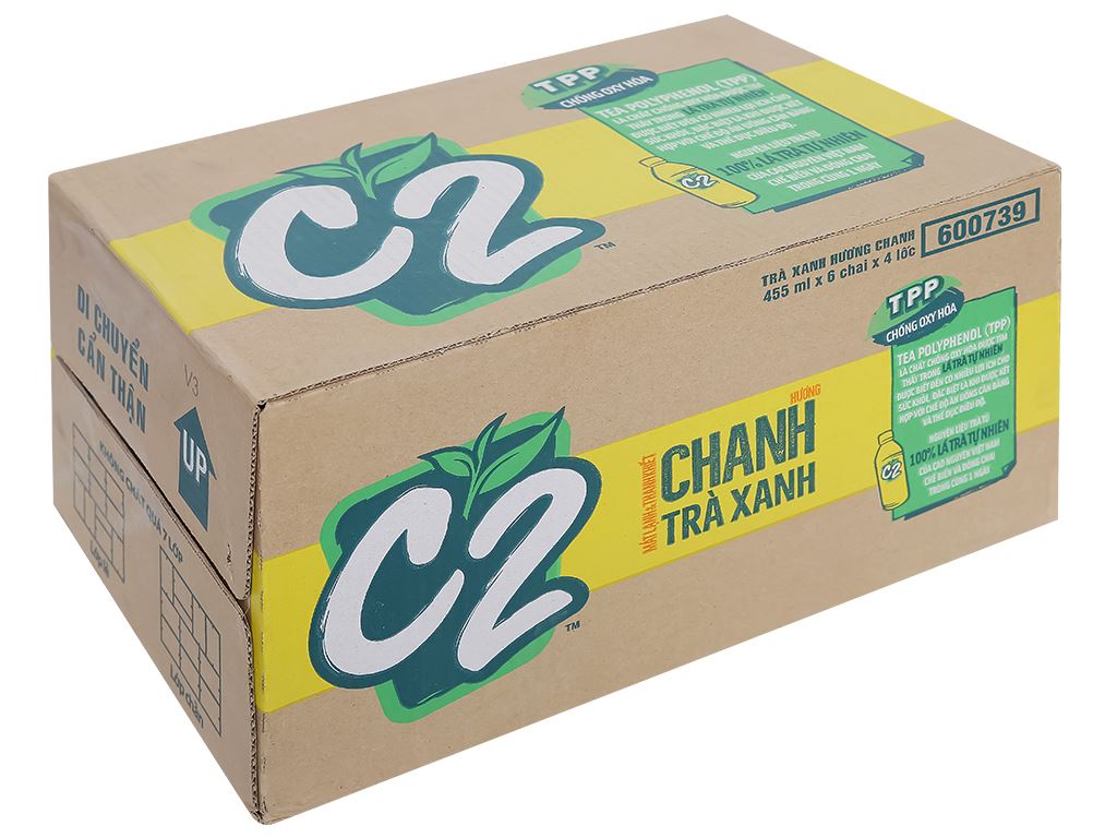 Thùng 24 chai trà xanh C2 455ml