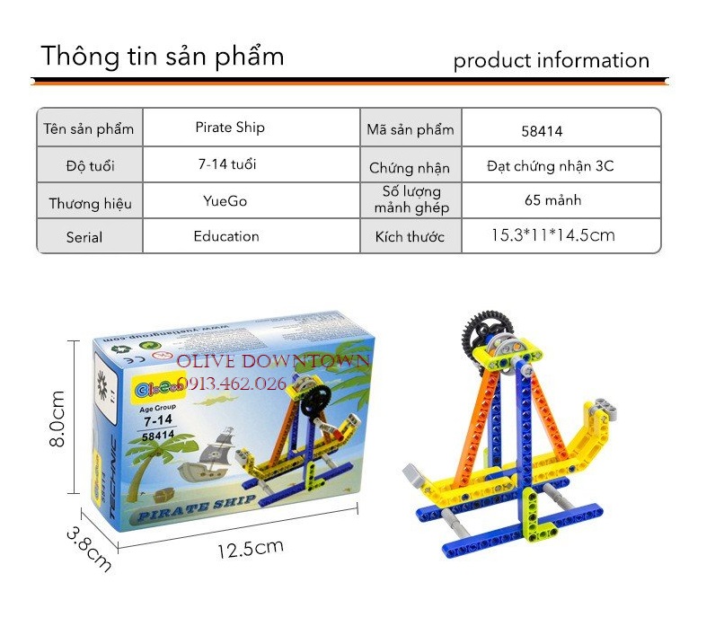 Set 2 Hộp * Bộ đồ chơi lắp ráp công nghệ Technic - BIOZEA