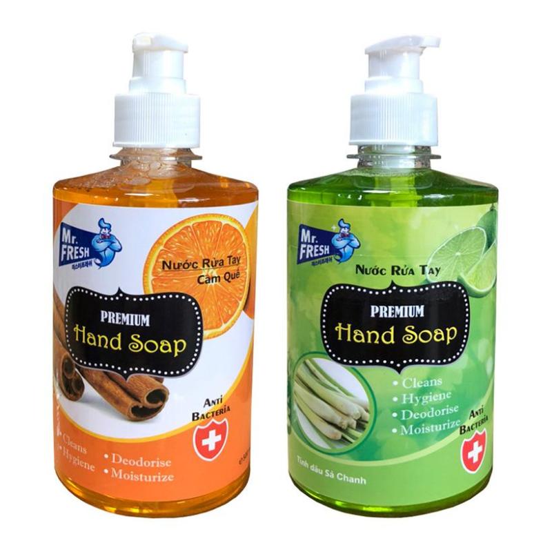 Bộ 2 bình nước rửa tay tiệt trùng Mr Fresh Korea 500ml (Nhiều hương tùy chọn) BH456 nhập khẩu