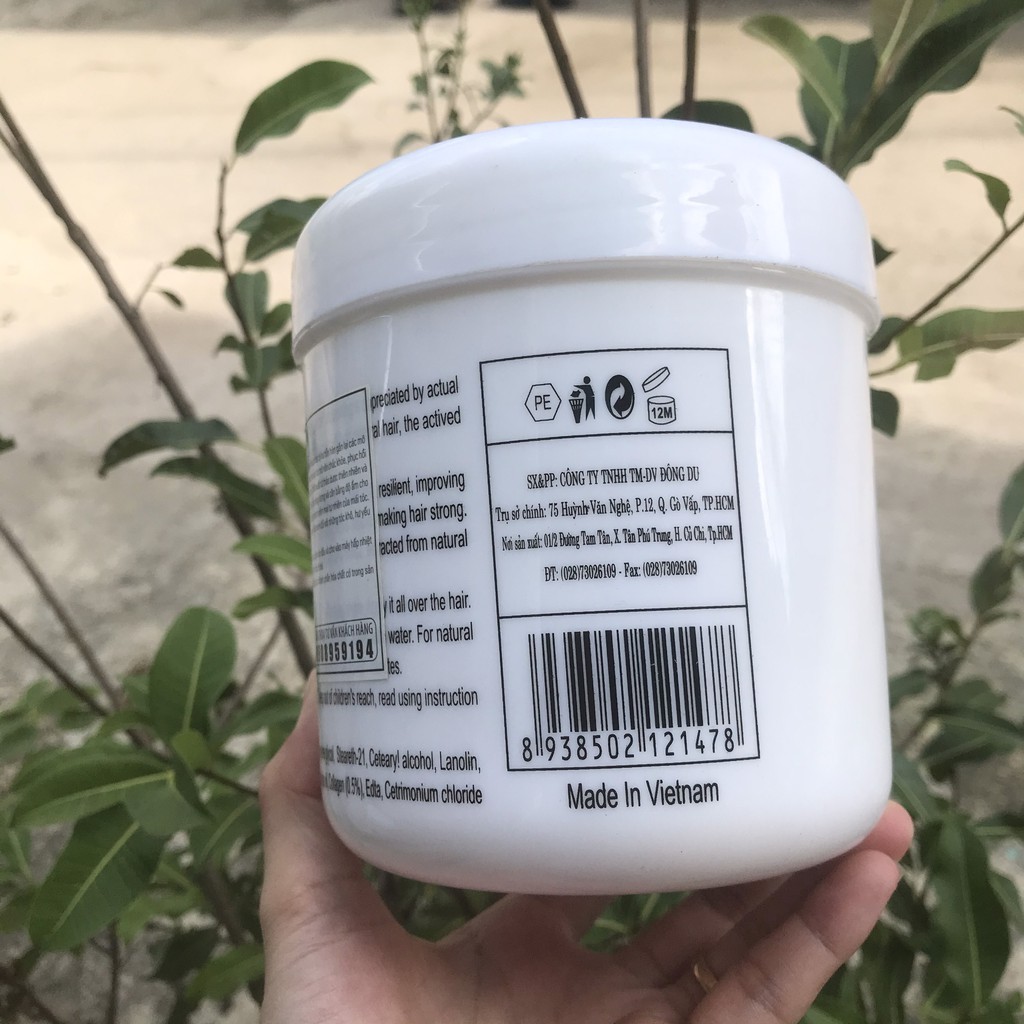 (HÀNG CÔNG TY) Kem Hấp Phục Hồi Tóc Khô Xơ Collagen Kendali 1000ml