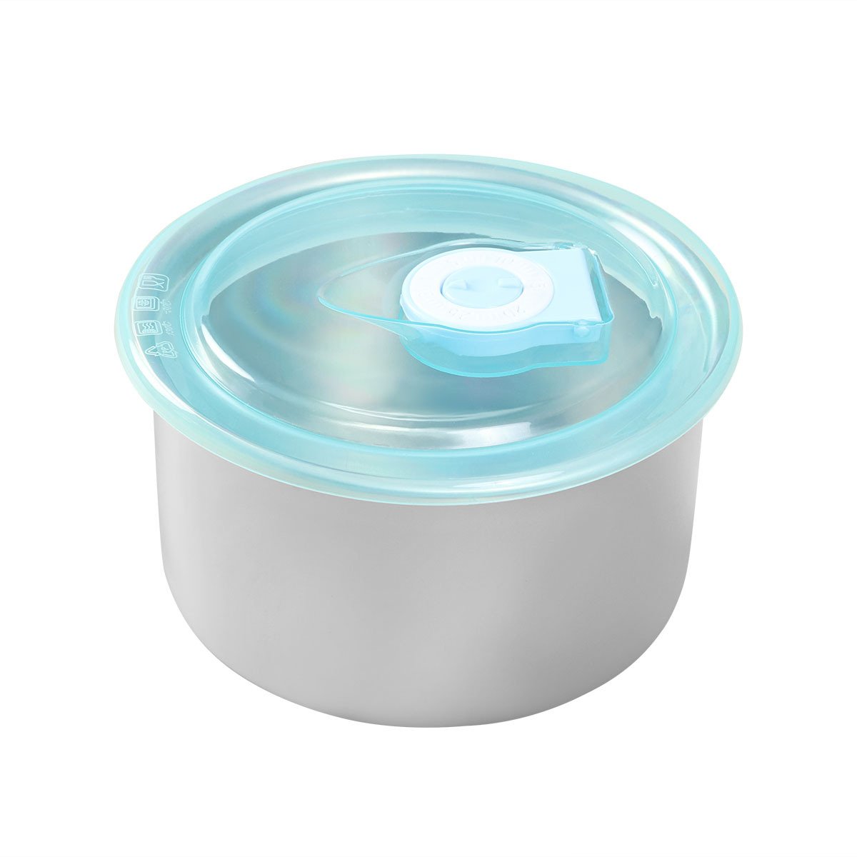 Bát / tô dáng tròn đựng bảo quản thực phẩm Inox 304 có nắp đậy 10x6.5cm, tô trộn bột, tô inox, tô nhựa, tô có vạch chia, bát inox , bát nhựa, thau inox, thau nhựa, thau có vạch chia, thau đựng thức ăn