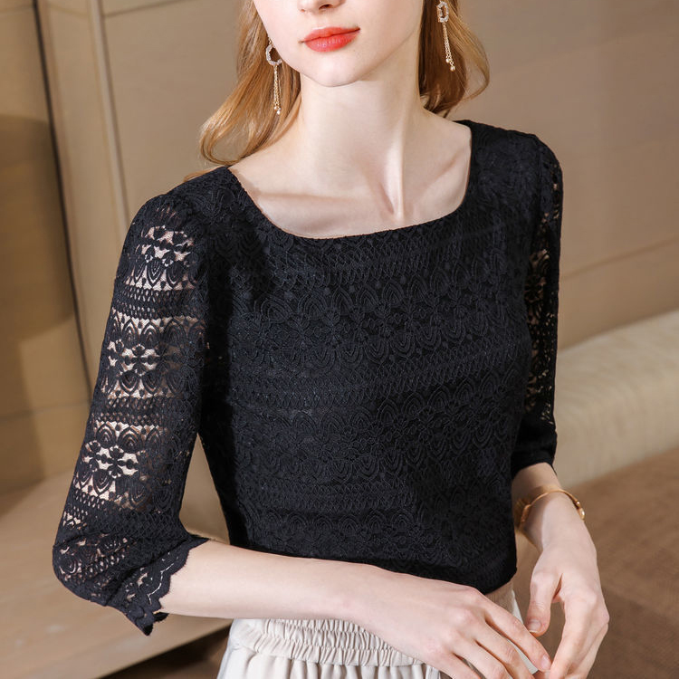 Áo Sơ Mi Ren Nữ Tay Lỡ