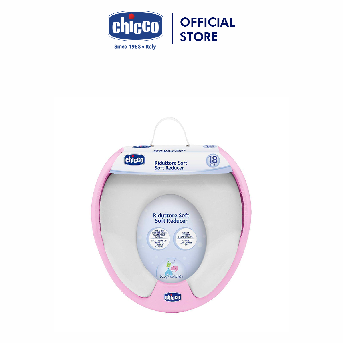 Bệ ngồi toilet Chicco màu hồng