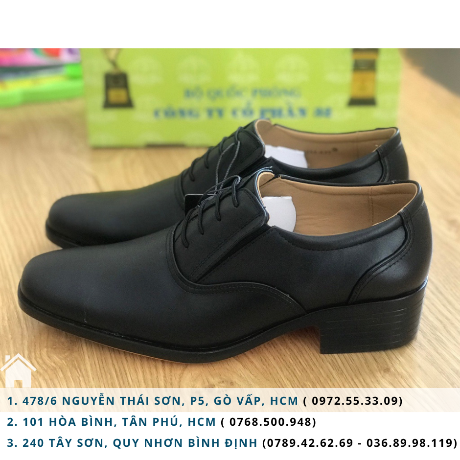 Giày Da Nam Tăng Chiều Cao 5cm - Mã 537