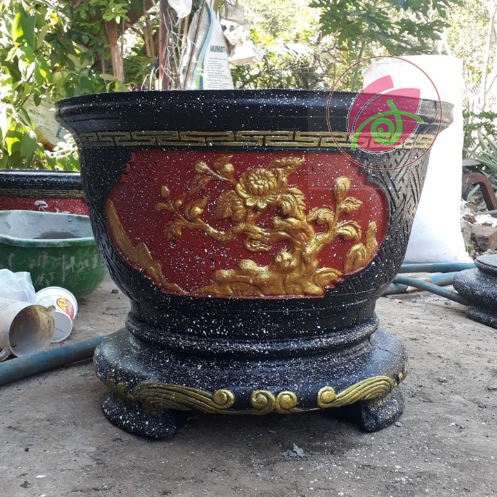 Sơn chậu kiểng, sơn chậu cảnh màu đỏ chu hệ nước Okay Paint