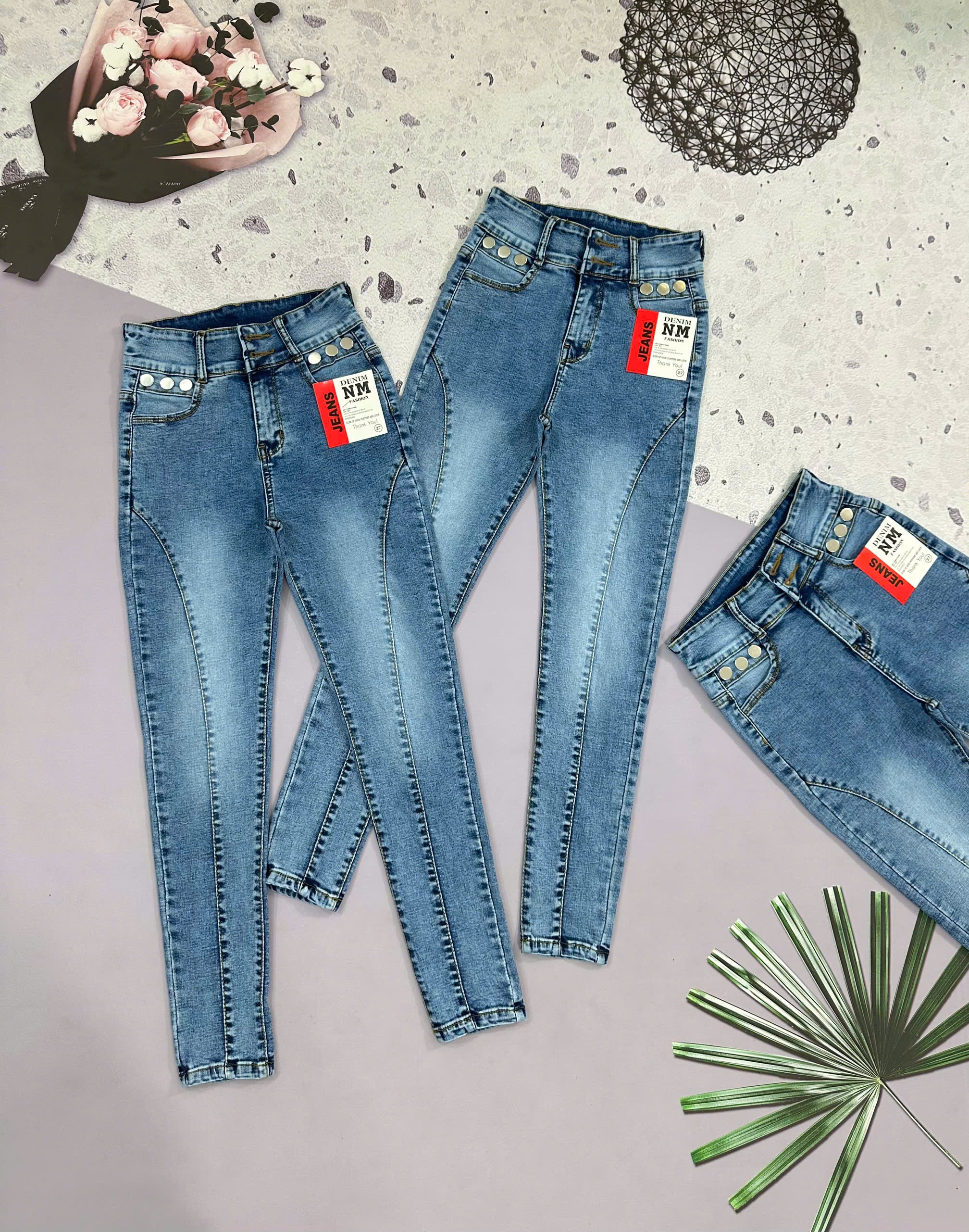 Quần Jean Nữ Lưng CAo Co Giãn Kiểu Mới Thời Trang